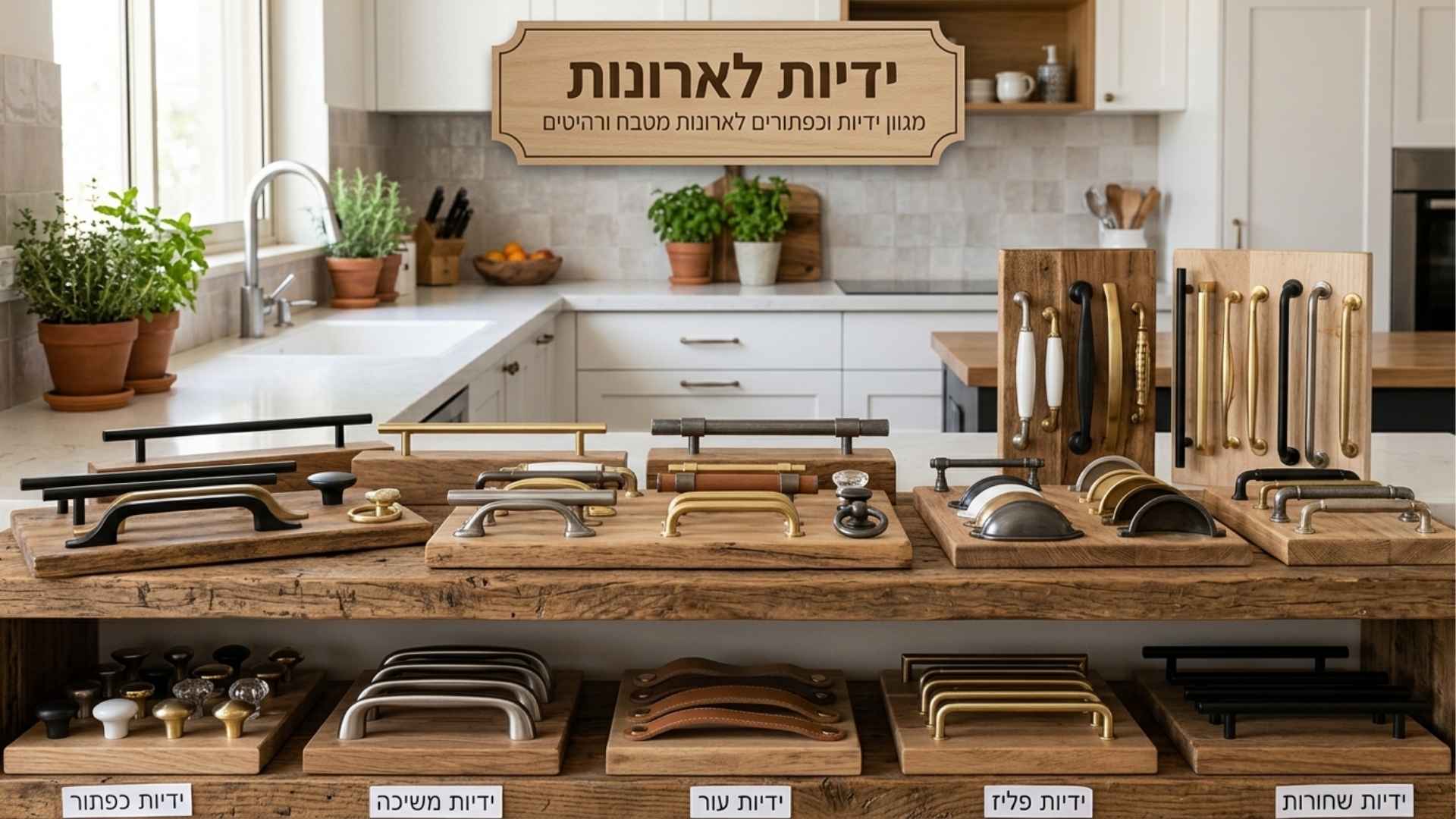 ידיות לארונות מטבח ורהיטים